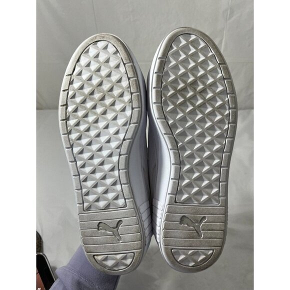 PUMA Smash Platform V2 Triple White Women's Sneakers Size 8 - Picture 6 of 16